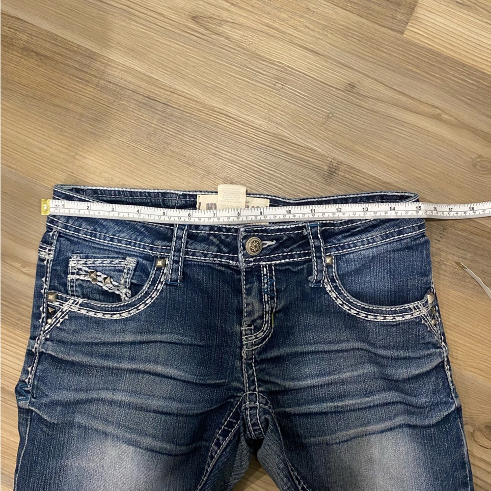 Hydraulic Gramercy Crop Low‎ Rise Jeans-Dark Wash/Sz 4 Women's Blue Jeans - Picture 10 of 10